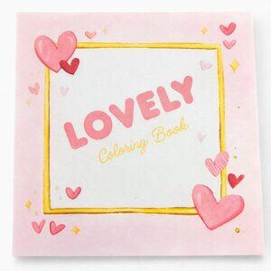 Handmade Cute Mini Coloring Book, Love Theme, 3x3